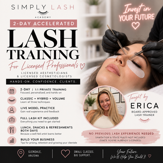2-DAY ACCELERATED BEGINNER LASH EXTENSION TRAINING